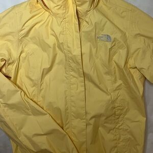 North Face Yellow Raincoat
